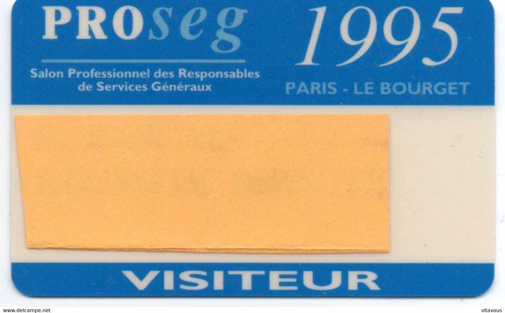 Carte Salon Magnétique Proseg 1995   Card Karte TBE (salon 04) - Cartes De Salon Et Démonstration