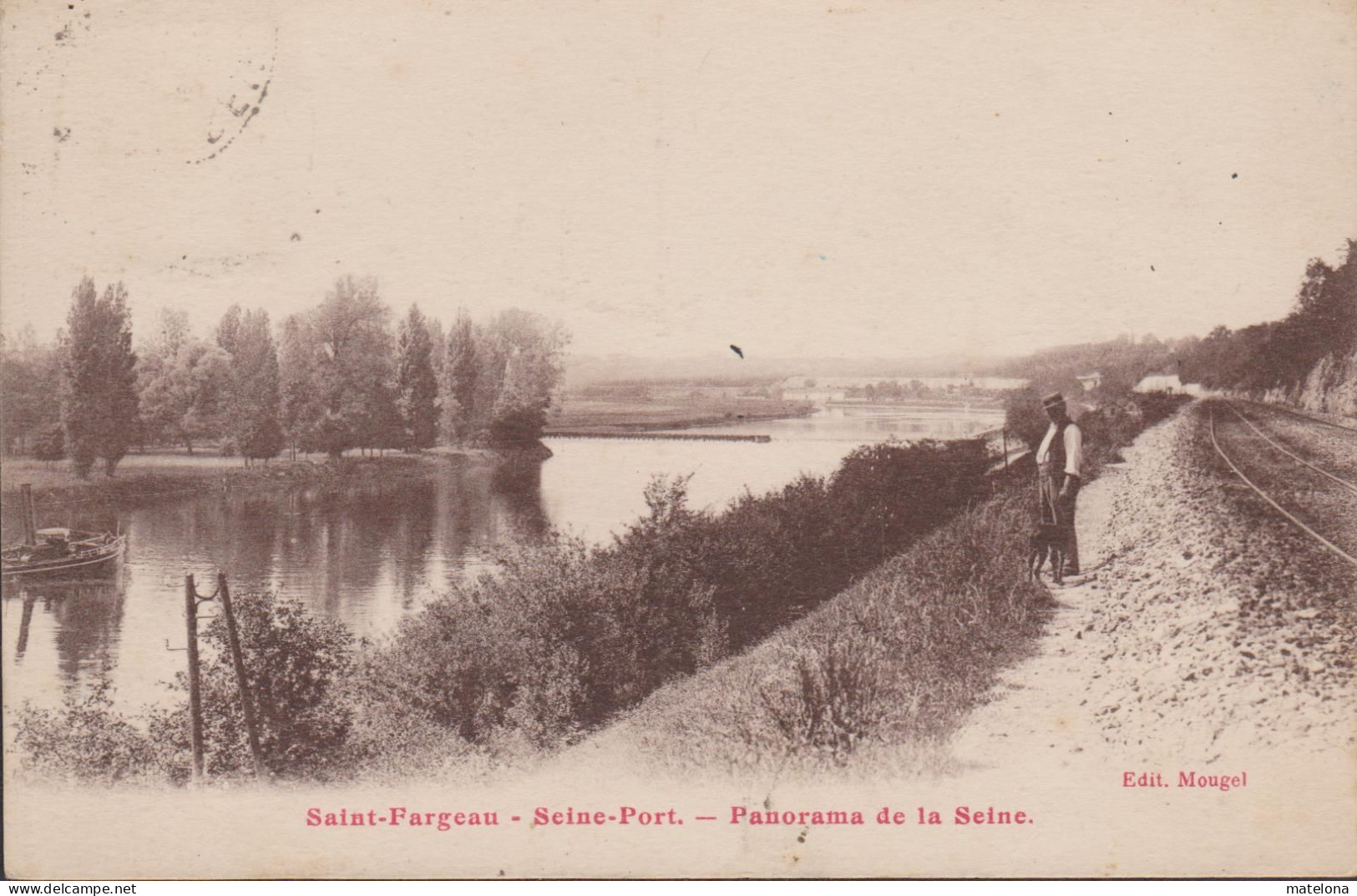 77 - SEINE ET MARNE SAINT FARGEAU SEINE-PORT PANORAMA DE LA SEINE - Saint Fargeau Ponthierry