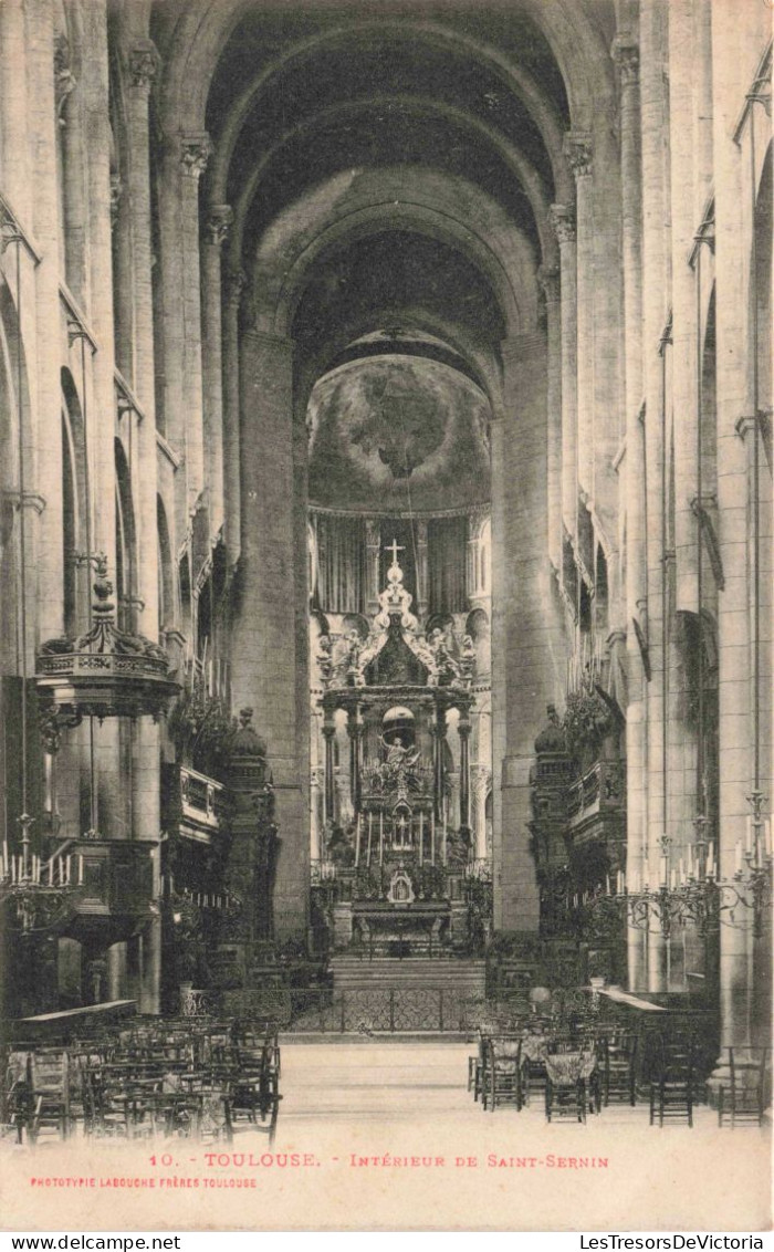 FRANCE - Toulouse - Intérieur De Saint-Sernin - Carte Postale Ancienne - Toulouse