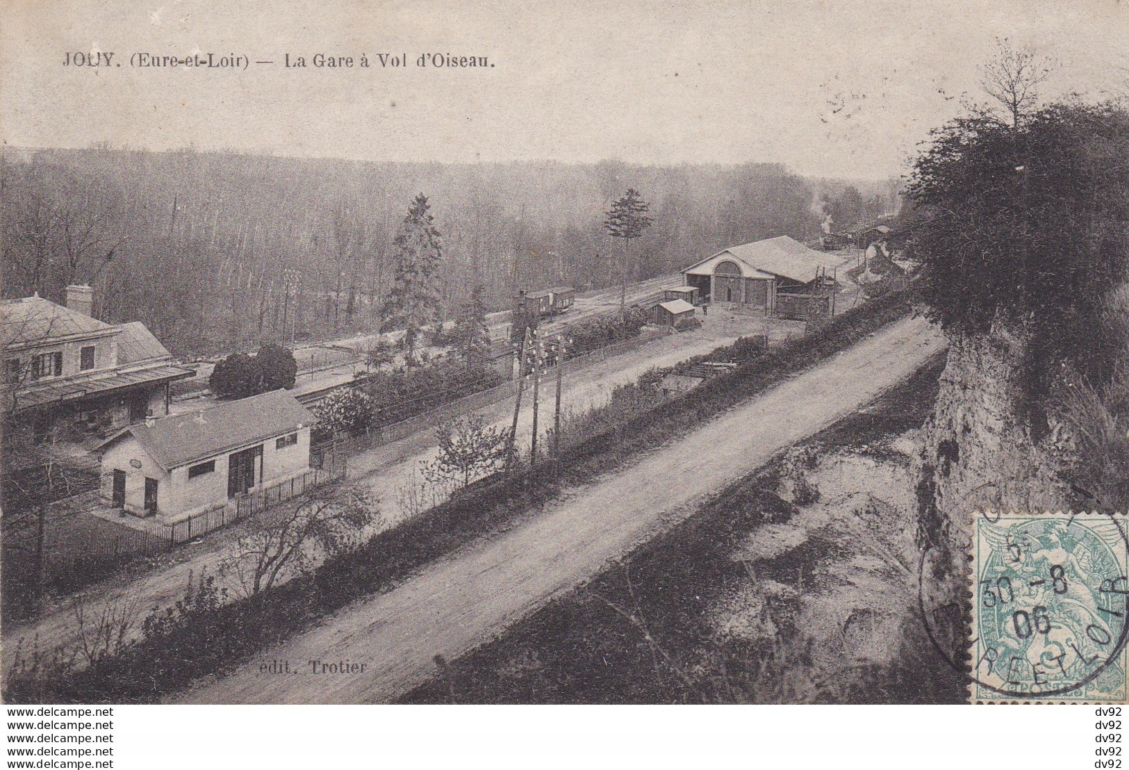 EURE ET LOIR JOUY LA GARE A VOL D OISEAU - Jouy