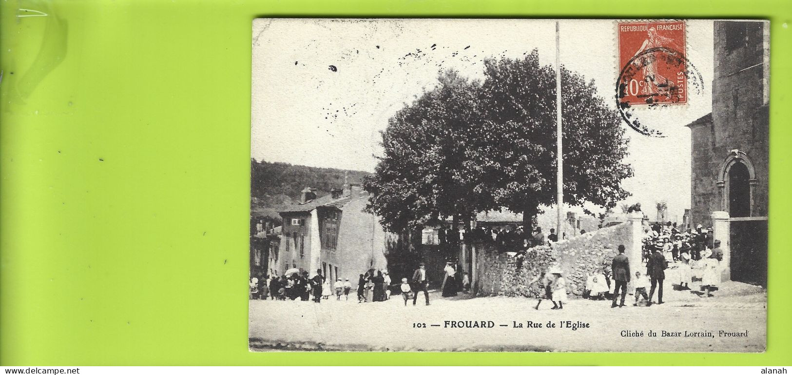 FROUARD Rare La Rue De L'Eglise (Bazar Lorrain) Meurthe Et Moselle (54) - Frouard