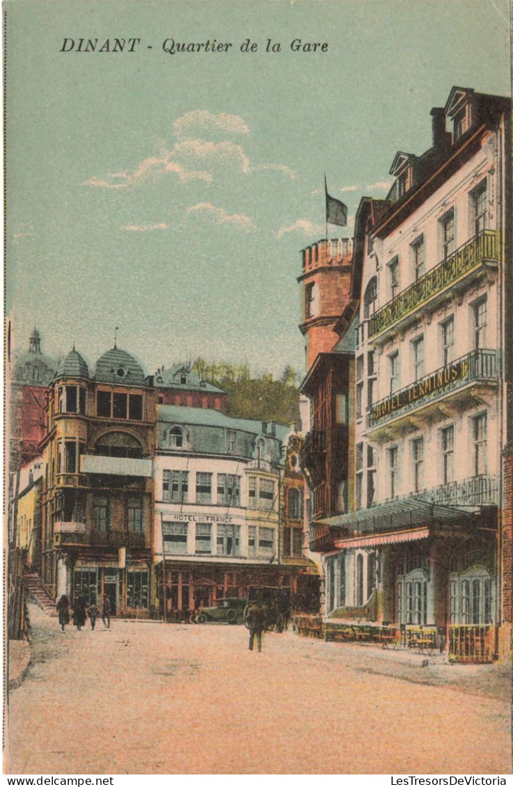 BELGIQUE - Dinant - Quartier De La Gare - Colorisé - Carte Postale Ancienne - Dinant