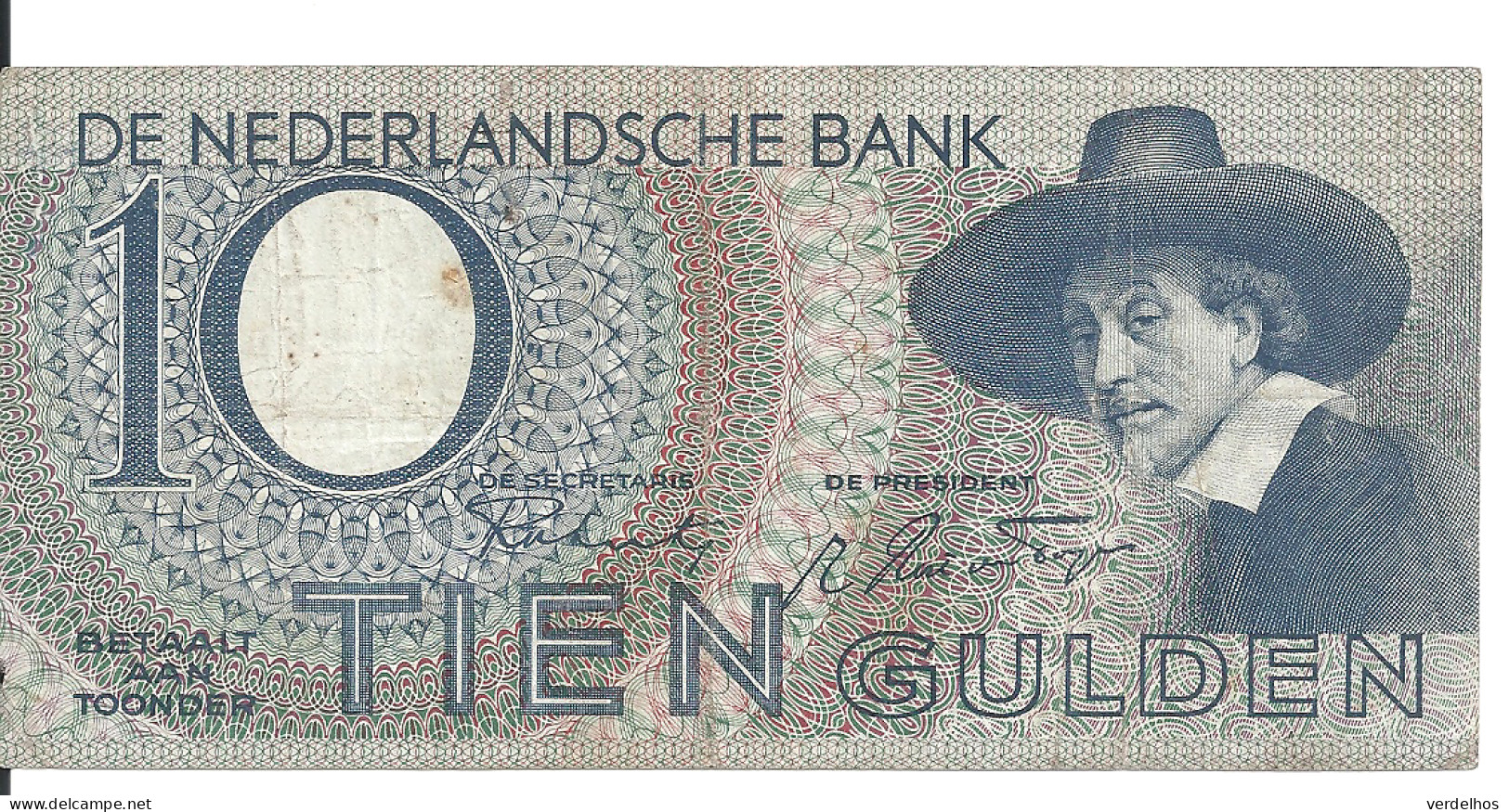 PAYS-BAS 10 GULDEN 1944 VF P 59 - 10 Gulden