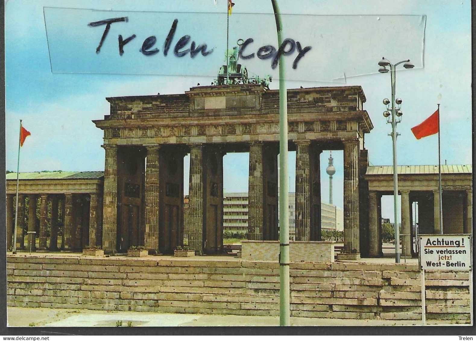 Berlin, Mauer, Brandenburger Tor,  Nicht Gelaufen, Non Circulée - Berlin Wall