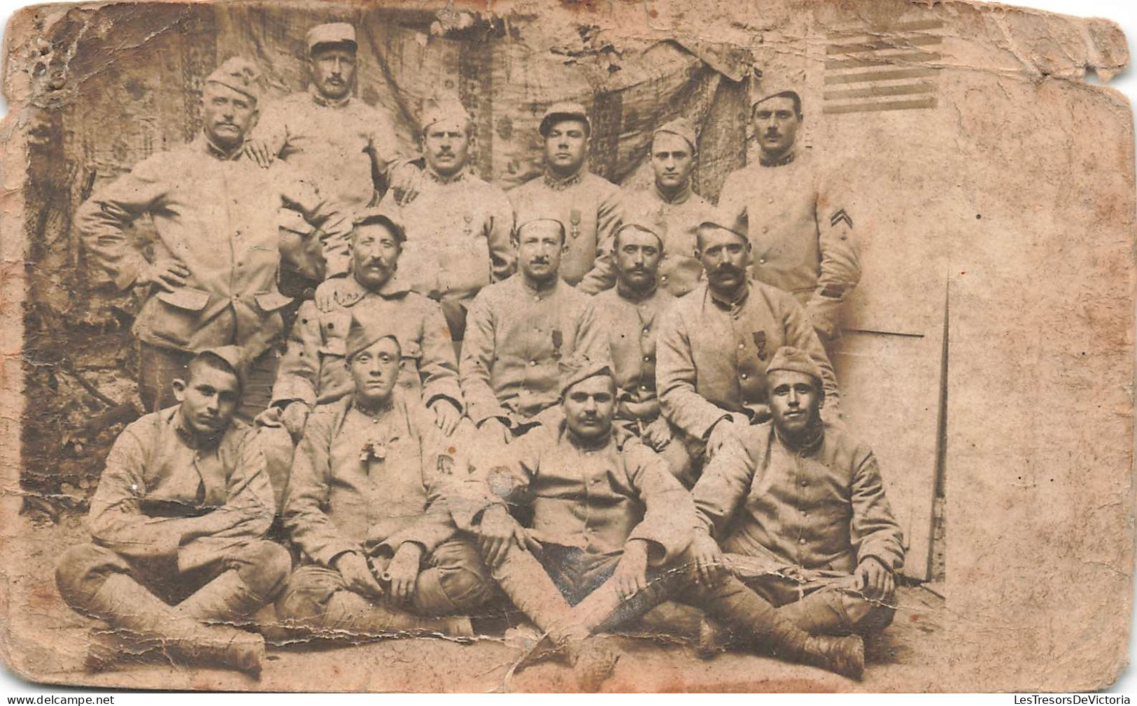 MILITARIA -  Des Soldats - Carte Postale Ancienne - Patrióticos