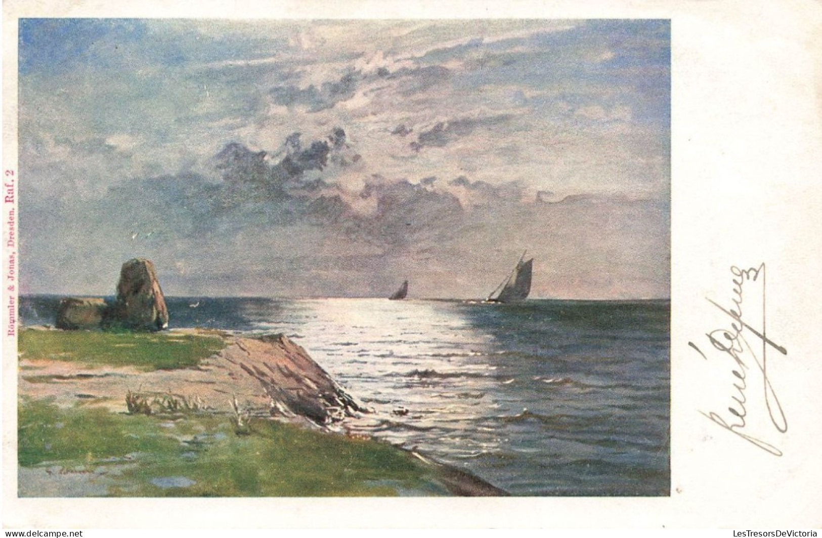 ARTS - Peintures Et Tableaux - Vue Sur La Mer - Carte Postale Ancienne - Malerei & Gemälde