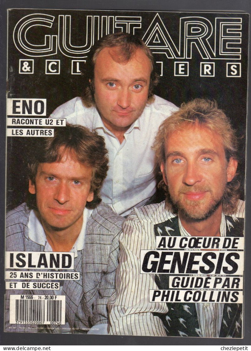 GUITARE & CLAVIERS N°74 GENESIS Phil Collins Brian Eno U2 The Smithereens - Musique