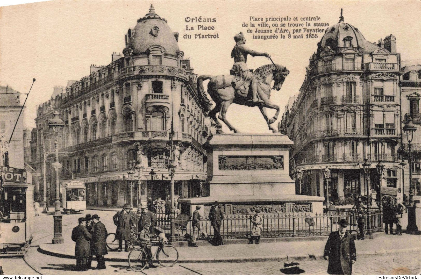 FRANCE - Orléans  - La Place Du Martroi - Animé - Carte Postale Ancienne - Orleans