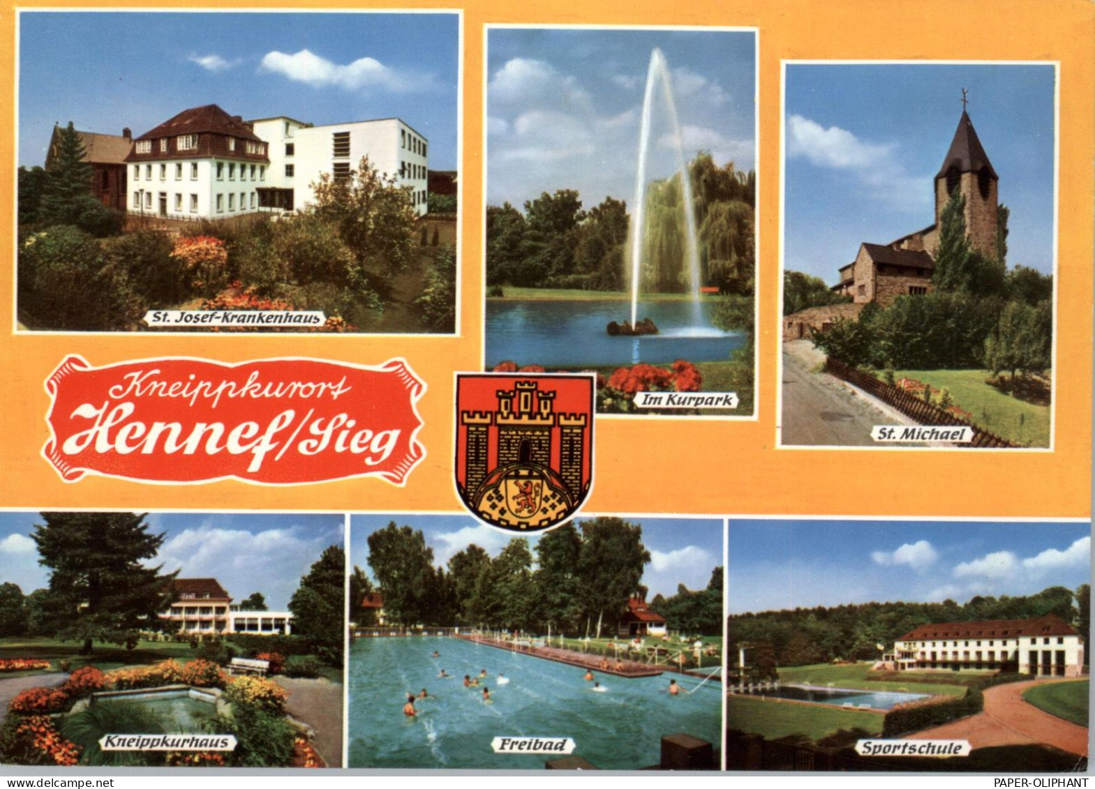 5202 HENNEF, Mehrbild-AK, Stadtwappen - Hennef