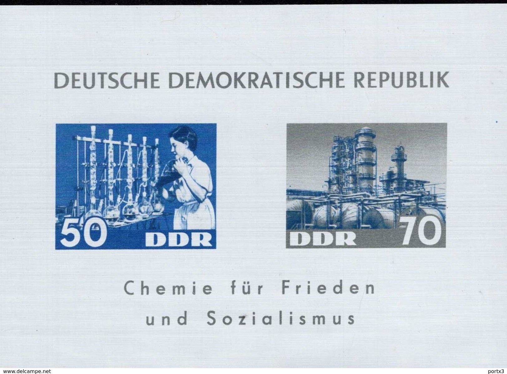 DDR Block 018 Chemische Industrie Postfrisch MNH *** - 1950-1970