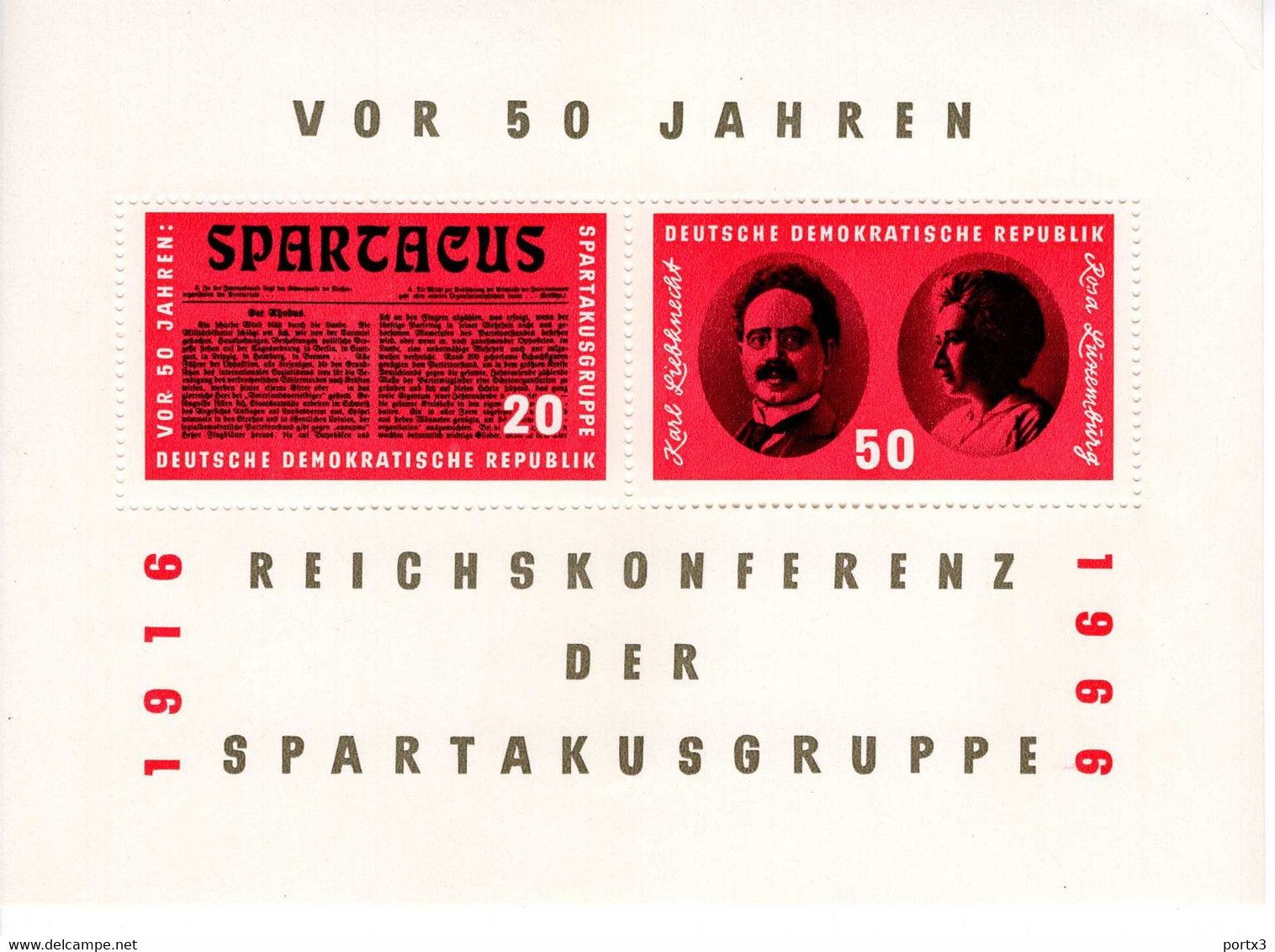 DDR Block 025 Spartakus Neuf Postfrisch MNH *** - 1950-1970