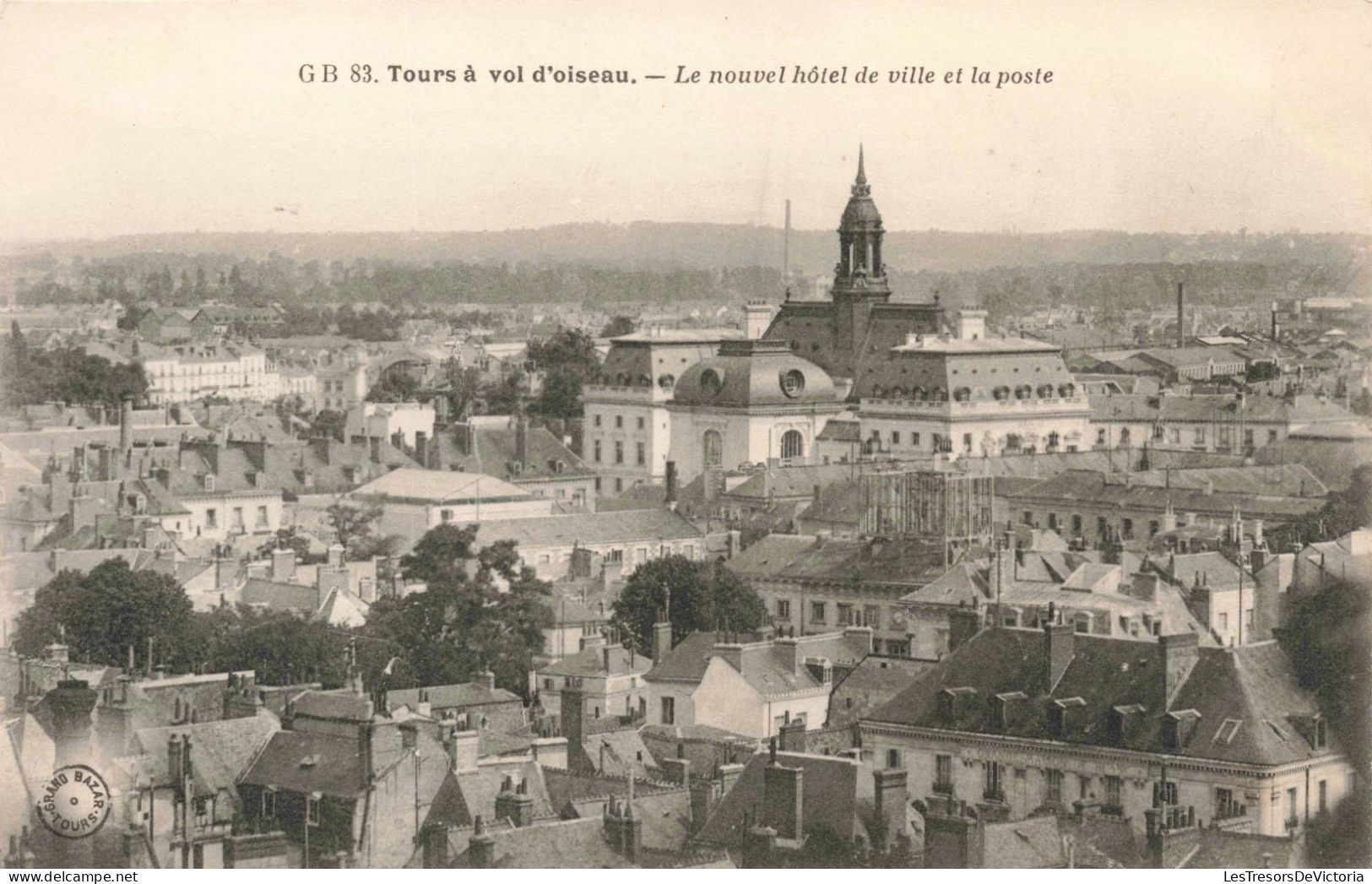 FRANCE - Tours - Le Nouvel Hôtel De Ville Et La Poste - Carte Postale Ancienne - Tours