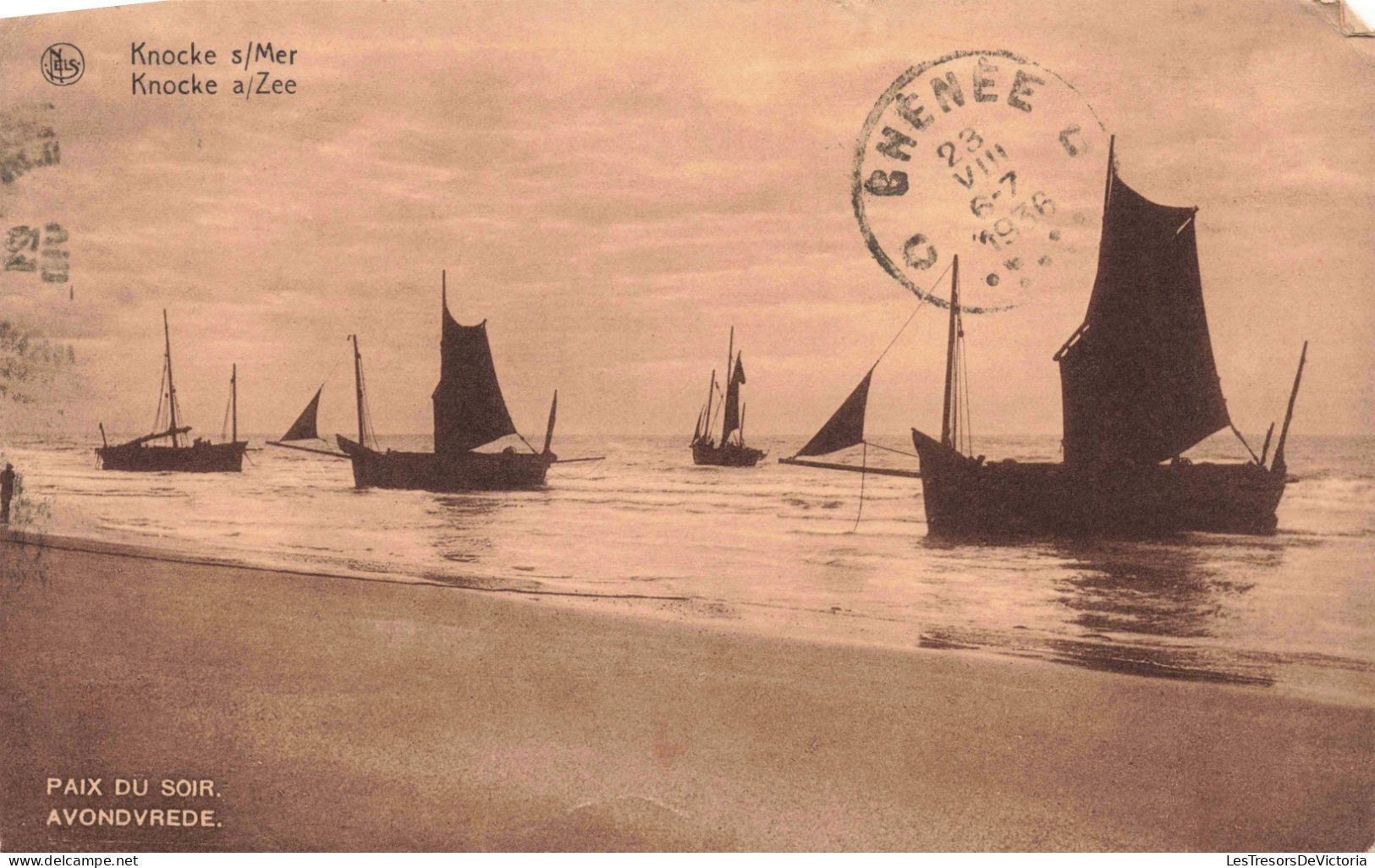 BELGIQUE - Knocke S/Mer - Paix Du Soir - Carte Postale Ancienne - Knokke