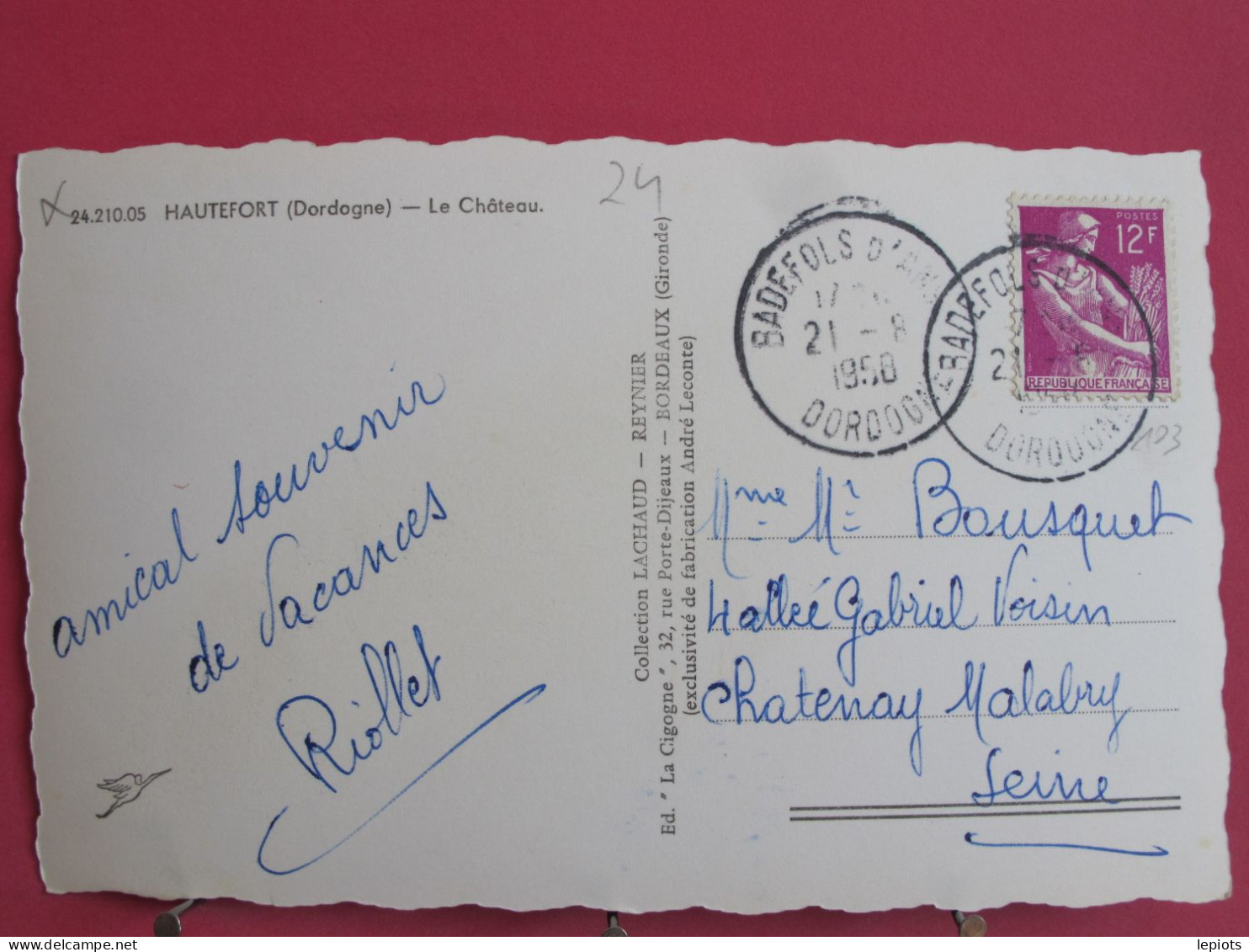 24 - Hautefort - Le Château - 1958 - Hautefort