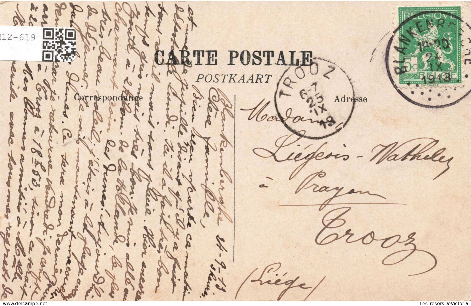 BELGIQUE - Zeebrugge - Le Phare - Carte Postale Ancienne - Zeebrugge