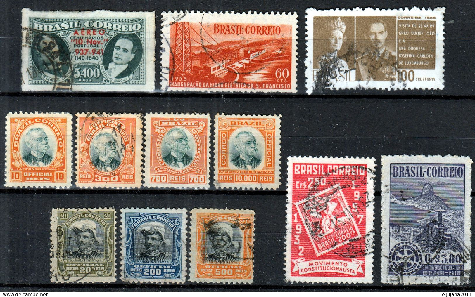 SALE !! 50 % OFF !! ⁕ BRAZIL 1906 - 1965 ⁕ Small Collection / Official ⁕ 12v Used - Scan - Collections, Lots & Series