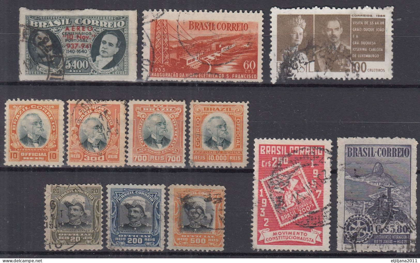 SALE !! 50 % OFF !! ⁕ BRAZIL 1906 - 1965 ⁕ Small Collection / Official ⁕ 12v Used - Scan - Collections, Lots & Series