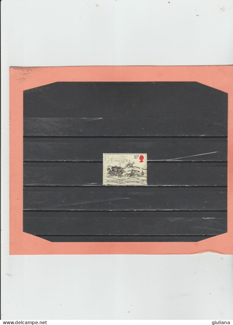 G.B. 1984 - (UN) 1139 Used  "Diligenze Postali" - 16p  Edimburgh Mail - Diligences