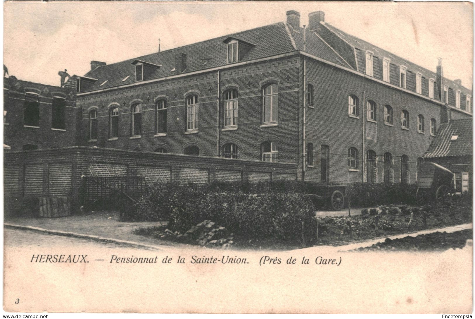 Carte Postale - Belgique  Herseaux Pensionnat De La Sainte Union Début 1900 VM72134 - Mouscron - Moeskroen