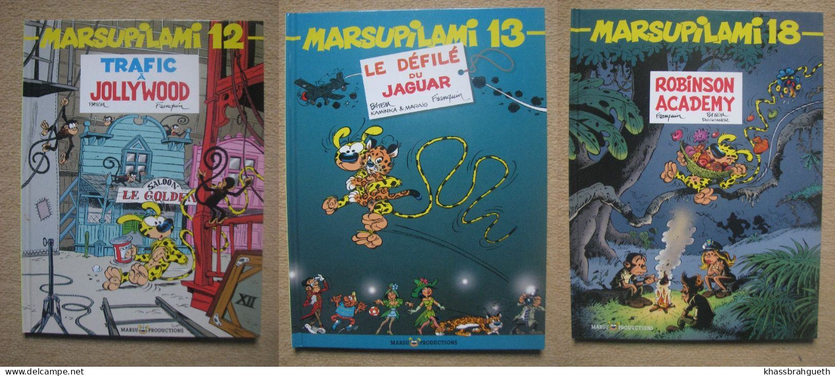 BATEM & FRANQUIN . MARSUPILAMI T12 T13 T18 - MARSU PROD (DL 1998/99 2005) - Marsupilami