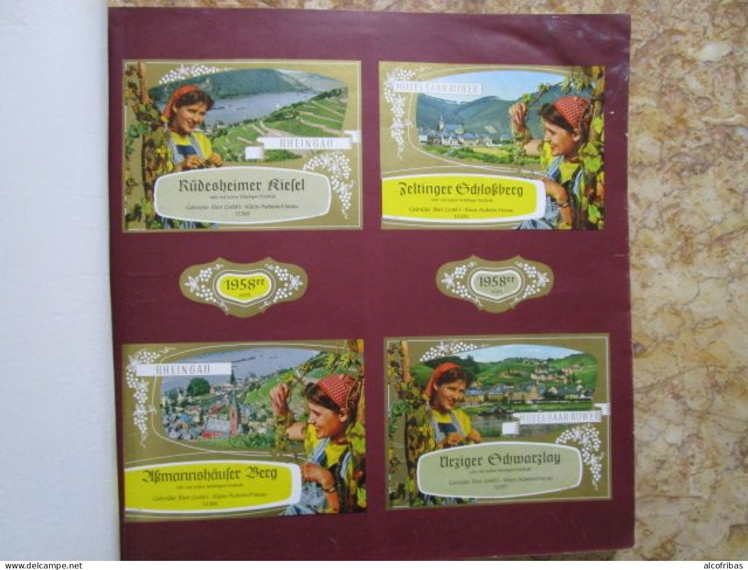 Illert Etiketten Etiquettes A Vin Et Alcools Rheingau Und Rheinessen Weine - Colecciones & Series