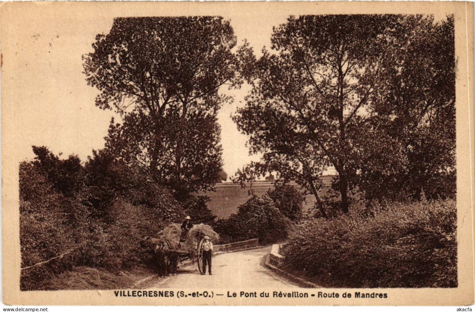 CPA VILLECRESNES Le Pont Du Reveillon - Route De Mandres (1352552) - Villecresnes