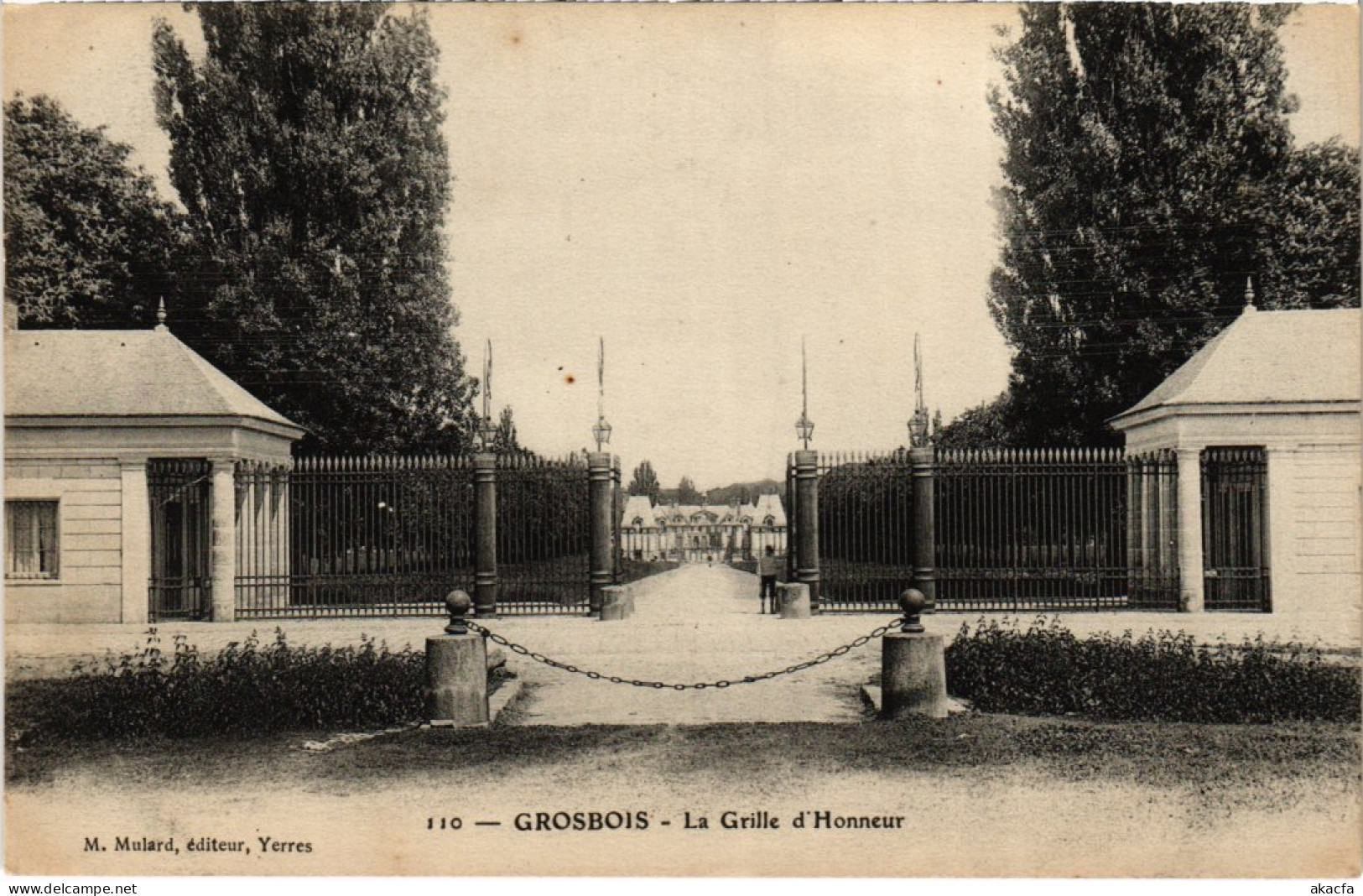 CPA VILLECRESNES Chateau De Grosbois - La Grille D'Honneur (1352649) - Villecresnes