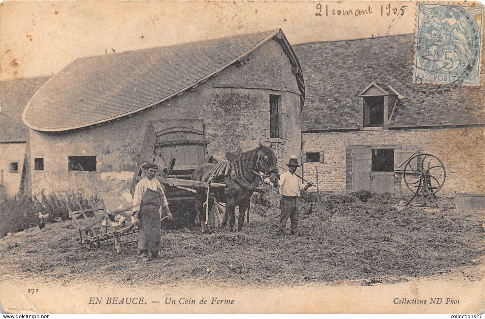 EN BEAUCE- UN COIN DE FERME - Boerderijen