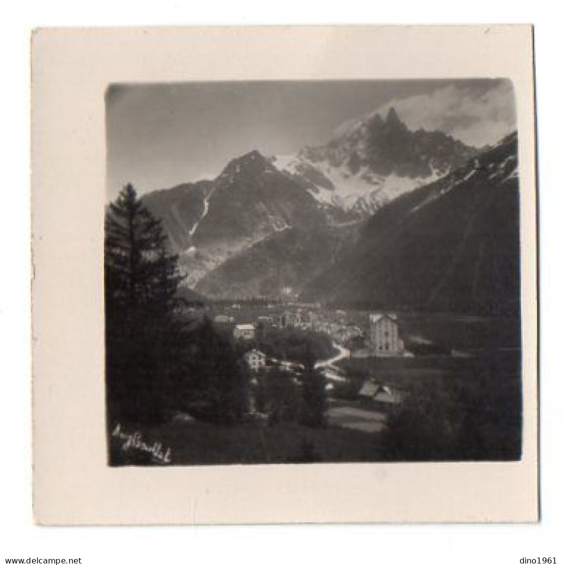 PHOTO 552 - CHAMONIX - MONT - BLANC - Photo Originale 9 X 9 - Photo Aug. COUTTET - Lieux