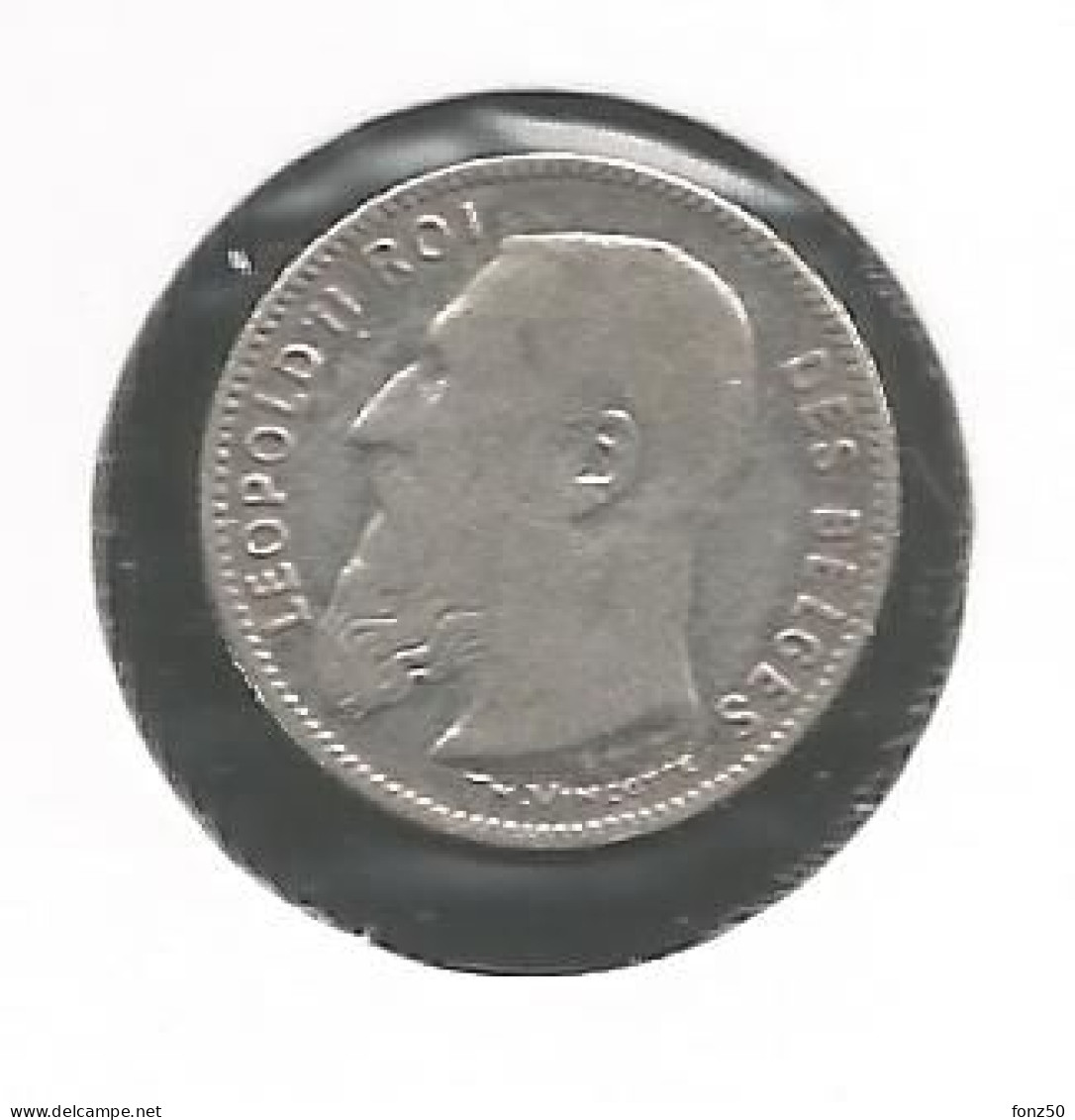 LEOPOLD 2 * 50 Cent 1909 Frans  Met Punt * Z.Fraai * Nr 12481 - 50 Centimes