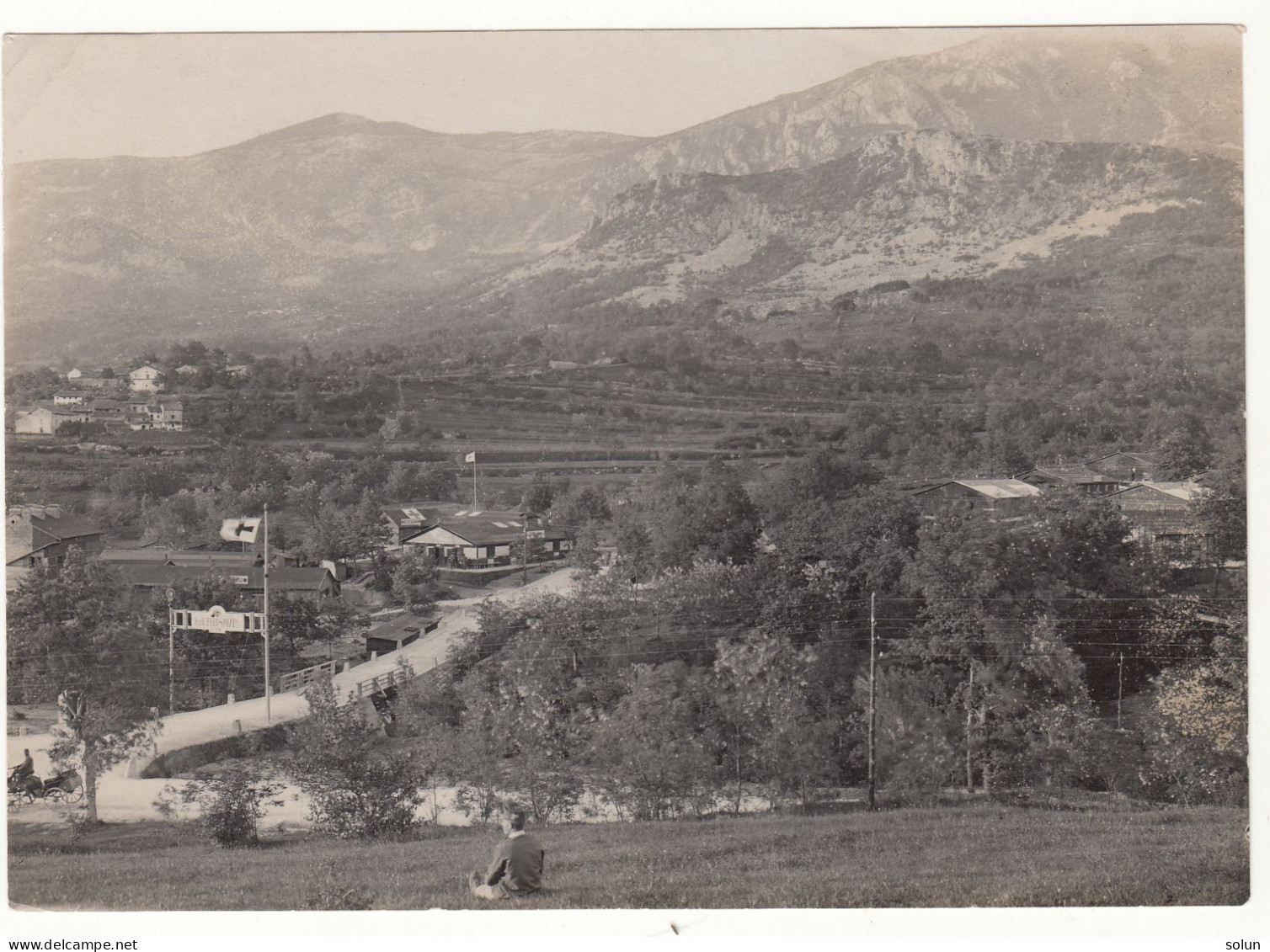 PHOTO FELDSPITAL IN OSEK POLJSKA BOLNIŠČNICA OSEK / ČRNIČE SLOVENIJA V BLIŽINI SPOPADOV V 2.SOŠKI BITKI ISONZO FRONT - 1914-18