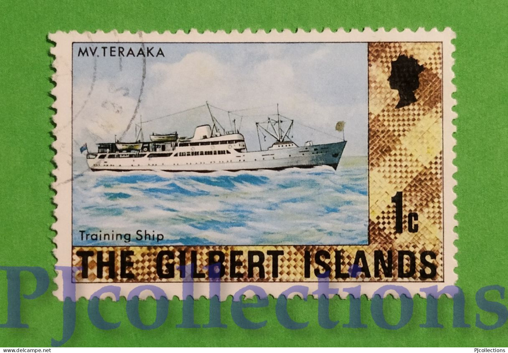 S436 - GILBERT ISLANDS 1976 NAVE - SHIP 1c USATO - USED - Gilbert- Und Ellice-Inseln (...-1979)