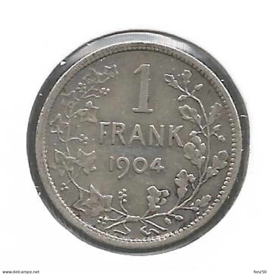 LEOPOLD II * 1 Frank 1904 Vlaams  Met Punt * Z.Fraai * Nr 12486 - 1 Frank