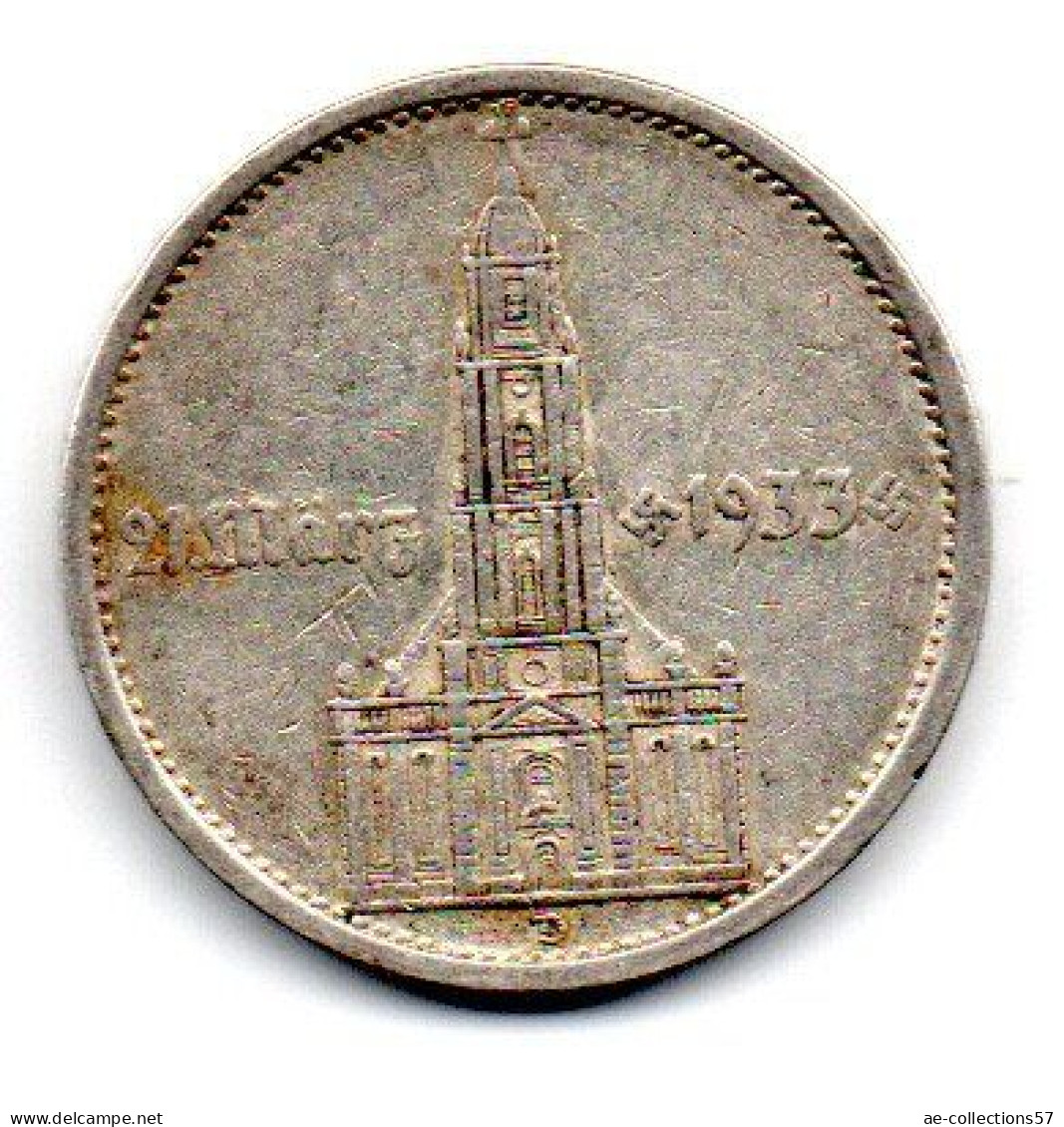 MA 27569  //  Allemagne  --  5 Reichsmark 1934 D  --  TB - 5 Reichsmark