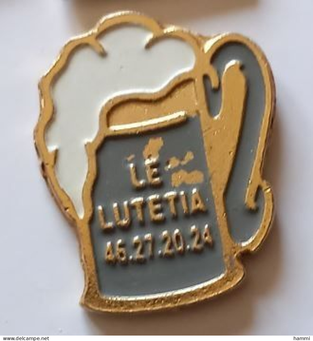 YY345 Pin's Chope Bière Beer Bar Le Lutetia  Achat Immédiat - Birra