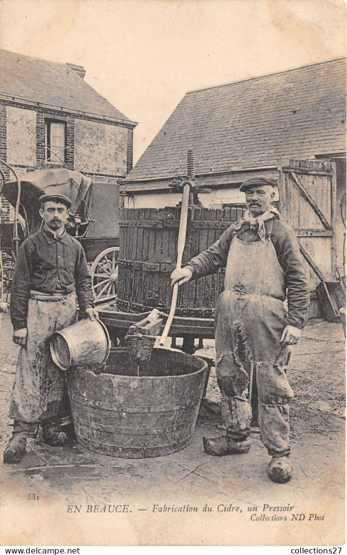 EN BEAUCE- FABRICATION DU CIDRE , UN PRESSOIR - Bauernhöfe