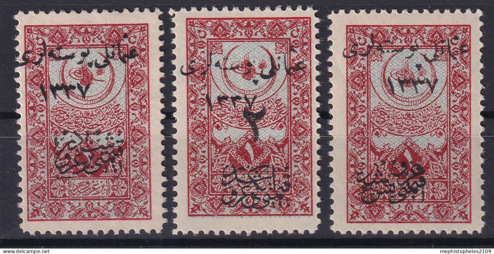 TURKEY 1921 - MLH - Sc# 54-56 - Ongebruikt