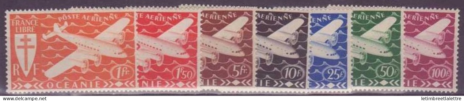 Océanie - Poste Aérienne - YT N° 7 à 13 ** - Neuf Sans Charnière - Airmail