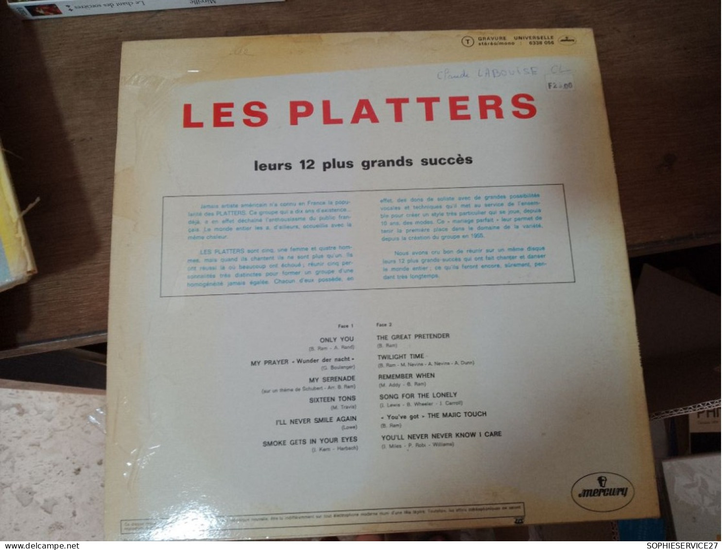 134 //  LES PLATTERS / LEURS  12 PLUS GRANDS SUCCES - Autres - Musique Anglaise