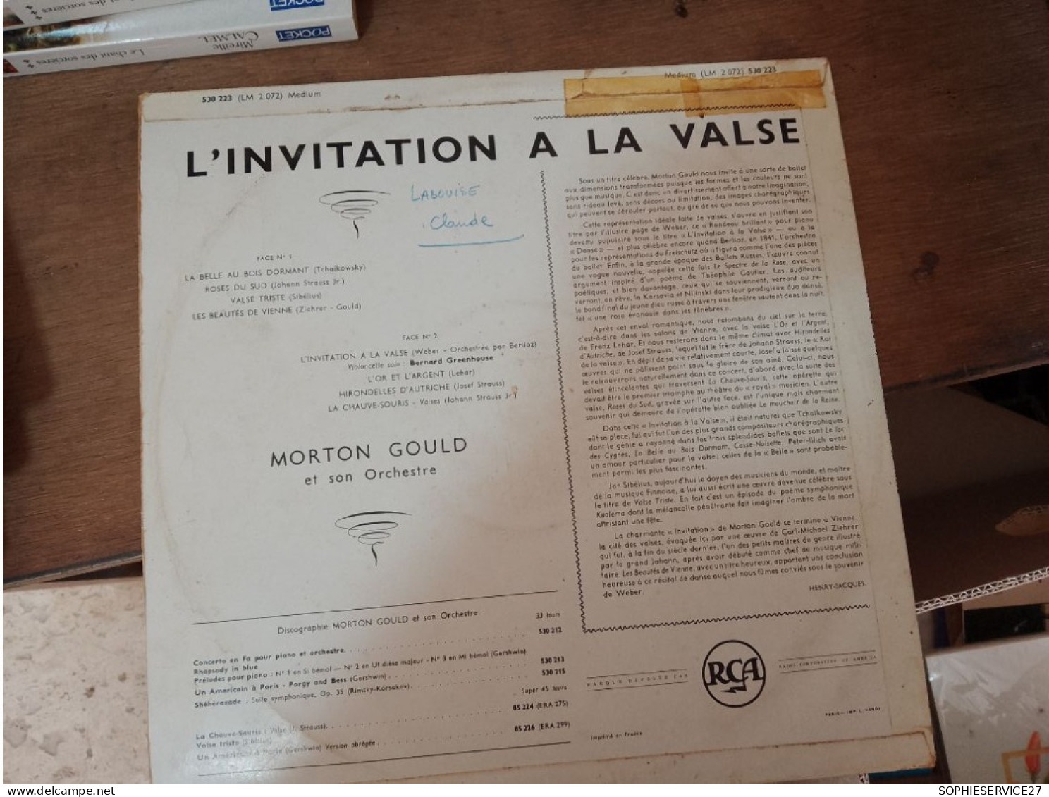 134 //  L'INVITATION A LA VALSE  / MORTON GOULD ET SON ORCHESTRE - Autres & Non Classés