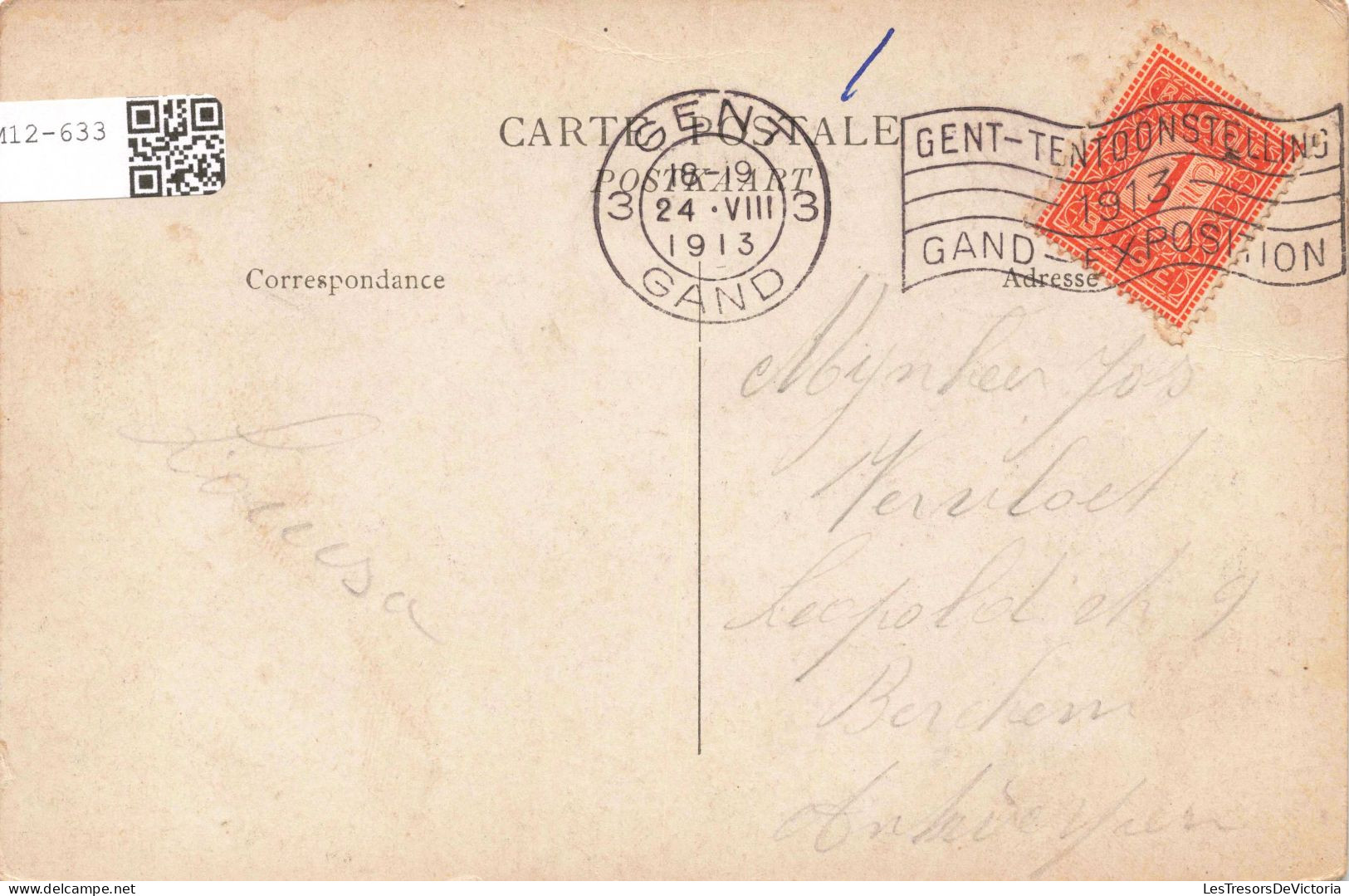 BELGIQUE - Exposition Internationale De Gand 1913 - Le Pavillon De La Hollande - Colorisé - Carte Postale Ancienne - Gent