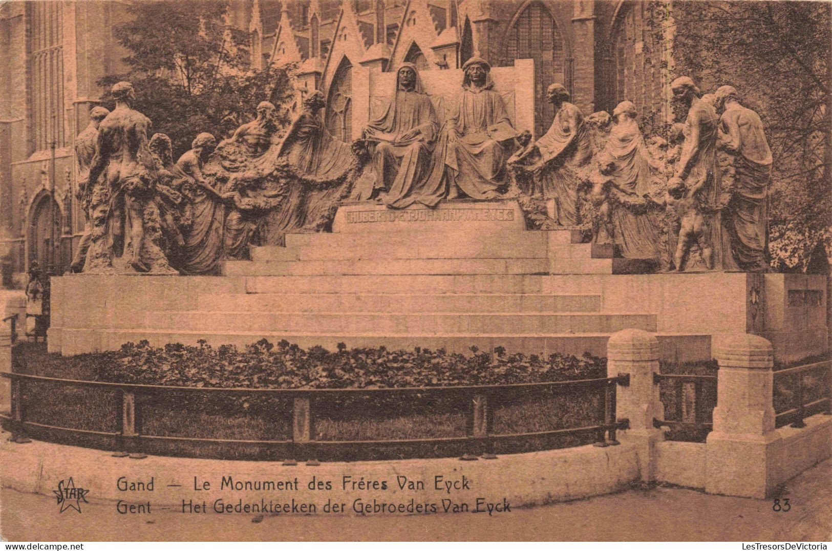 BELGIQUE - Gand - Le Monument Des Frères Van Eyck - Carte Postale Ancienne - Gent