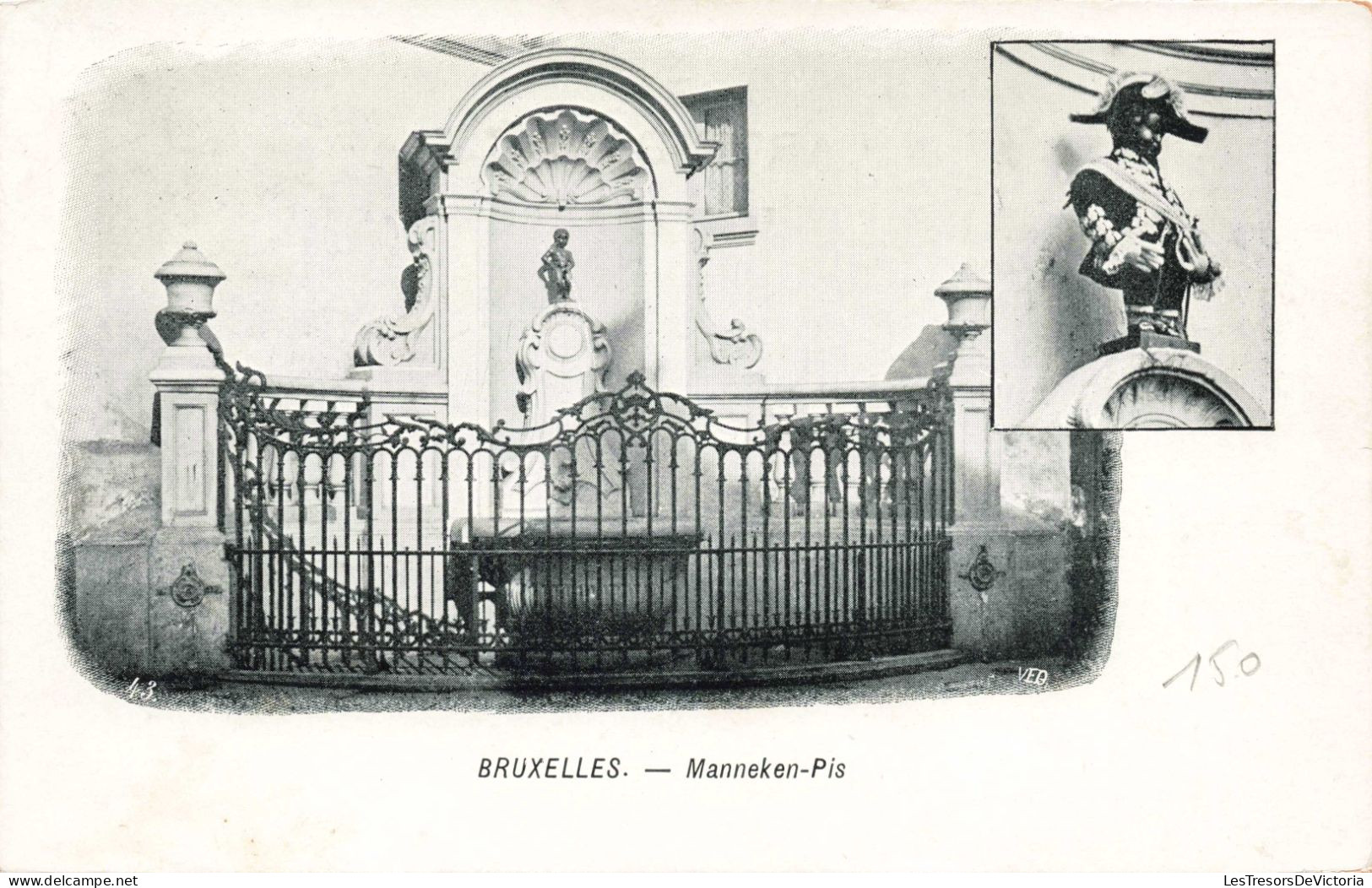 BELGIQUE - Bruxelles - Manneken Pis - Carte Postale Ancienne - Bauwerke, Gebäude