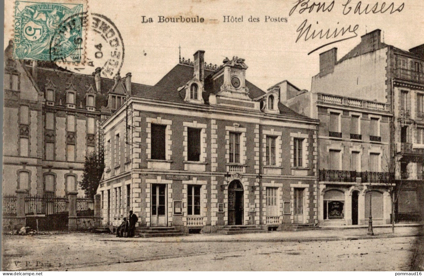 CPA La Bourboule Hôtel Des Postes - Hotels & Restaurants