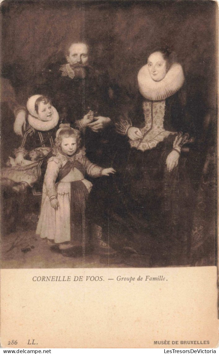 ARTS - Tableau - Corneille De Voos - Groupe De Famille  - Carte Postale Ancienne - Malerei & Gemälde