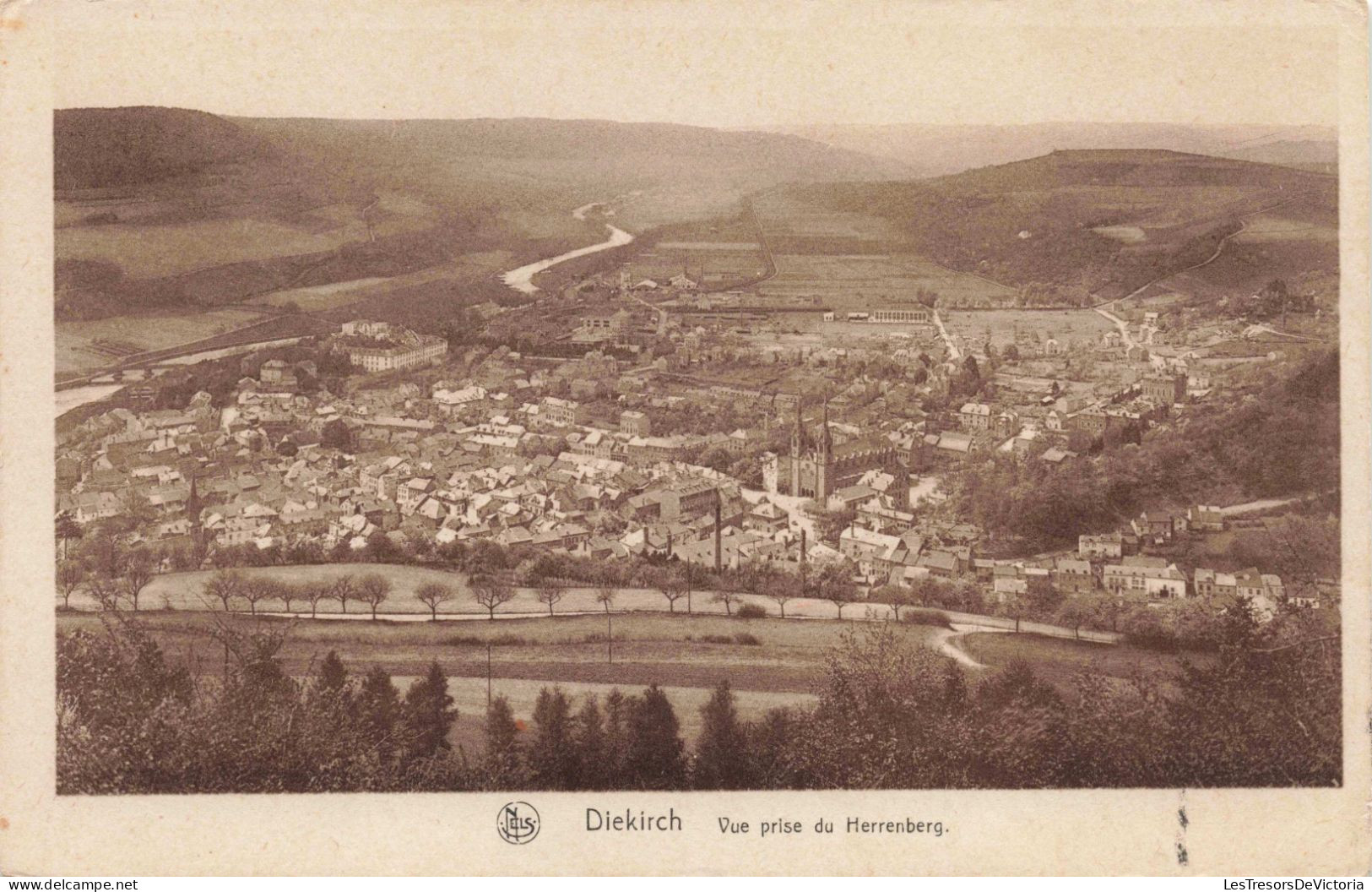 LUXEMBOURG - Diekirch - Vue Prise Du Herrenberg - Carte Postale Ancienne - Diekirch