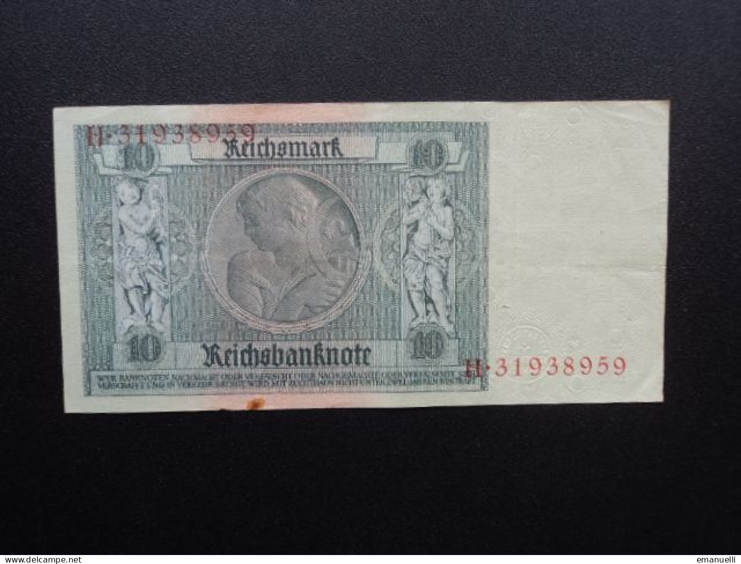 ALLEMAGNE : 10 REICHSMARK   22.1.1929 (1941-1942)    C.A. 173b, *  / P 180a Bis Ou B Et B Devient C)  Pr. TTB+ ** - 10 Reichsmark