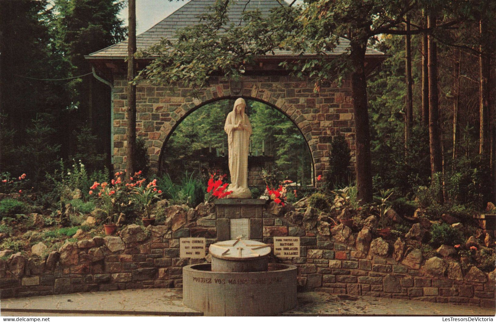 BELGIQUE - Banneux Notre Dame - La Source - Vierge Marie - Colorisé - Carte Postale Ancienne - Sprimont