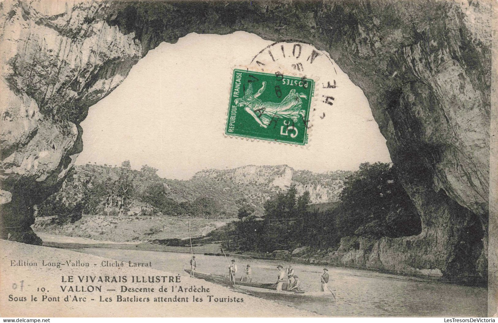 FRANCE - Vallon-Pont D'Arc - Descende De L'Ardèche  - Carte Postale Ancienne - Largentiere