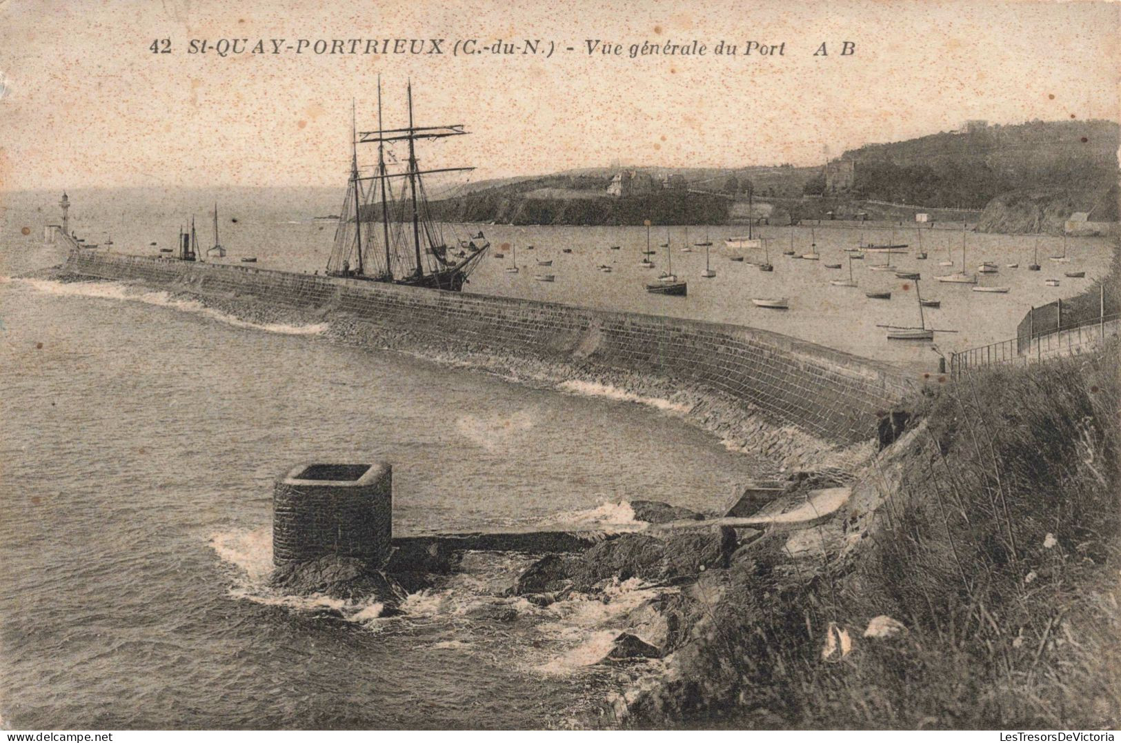 FRANCE - Saint-Quay-Portrieux - Vue Générale Du Port - Carte Postale Ancienne - Saint-Quay-Portrieux